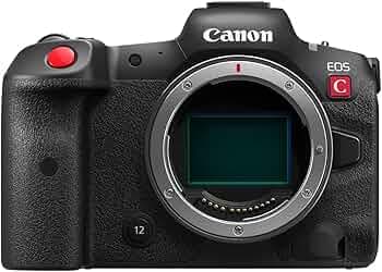 Canon EOS R5 C Mirrorless Camera (Body Only), 45 Megapixel CMOS Sensor, Hybrid Full-Frame Cinema Camera, 8K/60P Internal RAW Recording, RF Mount, Black