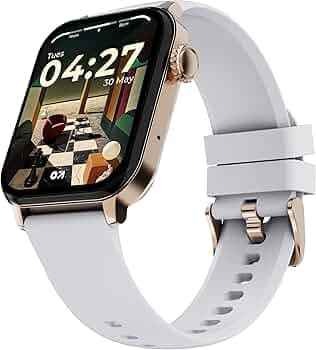 GOBOULT Newly Launched Drift 2 Smart Watch 1.83'' HD Display,15 Days Battery Life, 150+Watchfaces, 500 Nits Brightness, AI Voice Assistant, SpO2 Monitoring (Storm Grey)