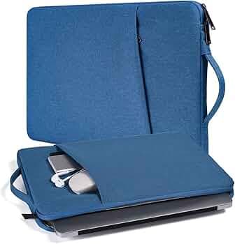 Dynotrek Roller 14 inch Laptop Sleeve Bag Pouch, with Handle Computer Cover Accessories Pocket, Portable Laptop Case Compatible for MacBook Air/Pro, Dell, HP, Acer, Asus, Lenovo -Royal Blue