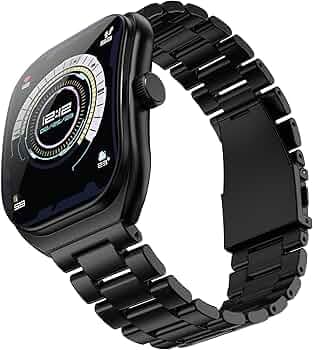 GOBOULT Newly Launched Trail Pro Smartwatch 2.01'' 3D Curved Screen+AMOLED, BT Calling 5.3, 600 Nits Brightness, IP68, 250+ Watchfaces, 120+ Sports Modes, SpO2 Tracking (Metal Black)