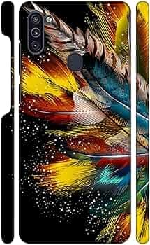 Colorful Pigeon Feathers | Designer Printed Hard Back Cover for Samsung Galaxy M11 Premium, Attractive, and Uniquely Crafted Smartphone Case