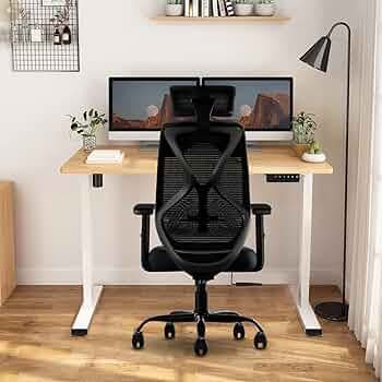 CELLBELL C190 Berlin Office Chair, High Back Mesh Ergonomic Home Office Desk Chair (Black)