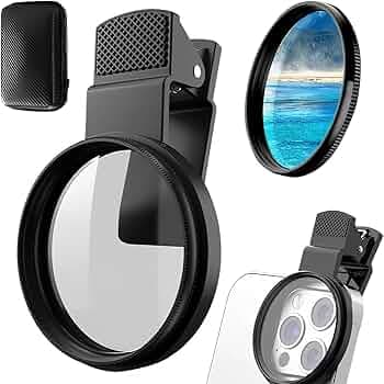 CPL Filter for Mobile Set, 52mm Clip-On Polarizing Lens Filter Kit,Nd Filter for Mobile Compatible with Most Smartphones for Outdoor Photography