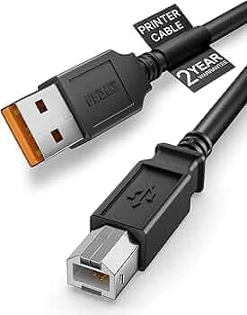 FEDUS TitanLink USB 2.0 Printer Cable, USB Type A to USB Type B cable, 1.5 Meter High-Speed MIDI Controller, Scanner Cord for Computer, Laptop, Printers, HP, Canon, Epson, Brother, Dell, DAC & Piano