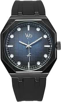 Fastrack Vyb Rebel Quartz Analog Black Dial Black Silicone Strap Watch for Men - FV30017NP04W