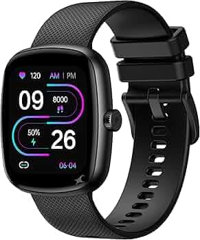 Fastrack Jupiter S3 Smartwatch with 1.83” TFT 2.5D Display, Push Button & Rotary Crown,BT Calling,HRM, SpO2 & Sleep Tracking,Multiple Menu Styles,IP68,24/7 Health Suite,Up to 5 Days Battery - Black