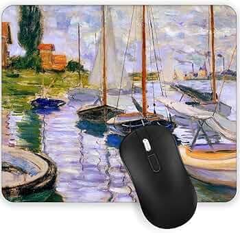Gadgets WRAP Mouse Pad Mouse Mat with Anti-Slip Base with Spill-Resistant for Laptop, MacBook Pro, Gaming Computer - Boats On The 1872