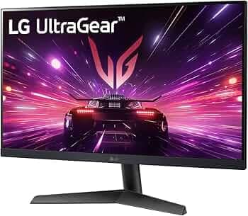 LG Ultragear Gaming Monitor 24GS60F, 24 Inch, 1080P, 180Hz, 1Ms Response Time, HDR 10, NVIDIA G-Sync & AMD Freesync Compatible, Smart Energy Saving, LCD Displayport, HDMI