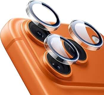 ESR for iPhone 17 Pro Max/17 Pro/16 Pro Max/16 Pro/15 Pro Max/15 Pro/14 Pro Max/14 Pro Camera Lens Protectors, Tough HD Individual Tempered Glass, Scratch Resistant, Armorite Series, 1 Pack, Clear