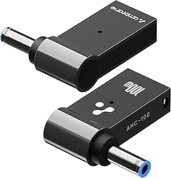 Ambrane USB C to Smart Tip Connector for HP Laptops 100w PD Converter Power Supply (AHC-100)