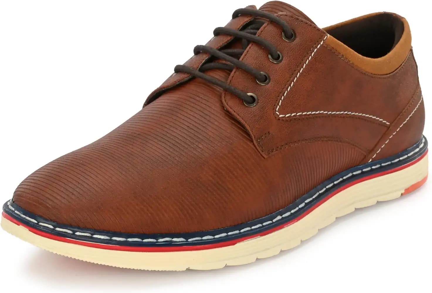 Centrino Men's Casual Shoes |Stylish Lace-Up Design | Soft Cushioned Insole for Comfort | Lightweight & Breathable |Oxfords Walking, Office Comfortable Shoe |Classy Sneakers with Extra Comfort(6570)