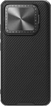 Nillkin Case for Xiaomi 14 (6.36" Inch) CamShield Prop Flip Style Lens Camera Protect Mobile Holder TPU + PC Black Color (Black)