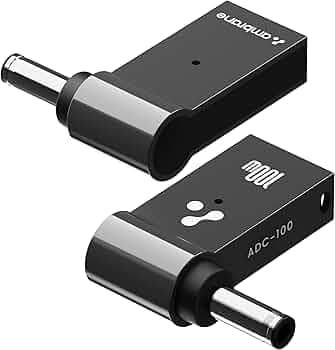 Ambrane USB C to Smart Tip Connector for Dell Laptops 100w PD Converter Power Supply (ADC-100)