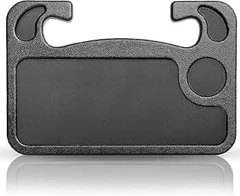 Car Steering Wheel Tray 2-in-1 Laptop & Food Table with Cup Holder Car Travel Accessory for Eating, Working, Reading Portable Car Desk Tray Table Organizer (Multicolor)