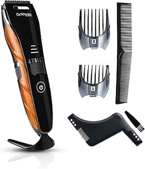 Groomiist Corded | Cordless Copper IPX6 Waterproof Electric Shaver for Men |Beard Trimmer with Body Grip Side, wooden Texture & LED Display (Body, Beard, Hair Clean Shaver) | 1 Year Manufacture Warranty) Length Setting : 1mm to 20mm(CS-24)