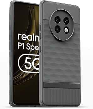 Shockproof Back Cover for Realme 13 Plus 5G, 4X Military Grade Drop Proof, Super Slim Protective Anti-Scratch Hard Back Phone Case Cover | Grey