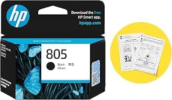 HP 805 Black Original Ink Cartridge Compatible DeskJet (1212, 1210, 1211, 1213 1212, 2331. 2332, 2723, 2729, 2820, 4123)