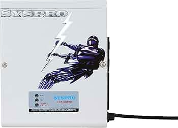 SYSPRO Turbo Plus Voltage Stabilizer for LED/LCD TV + Set Topbox/DVD Player Upto 75 INCH (100% Copper) (140-280 V) Wall Mountable