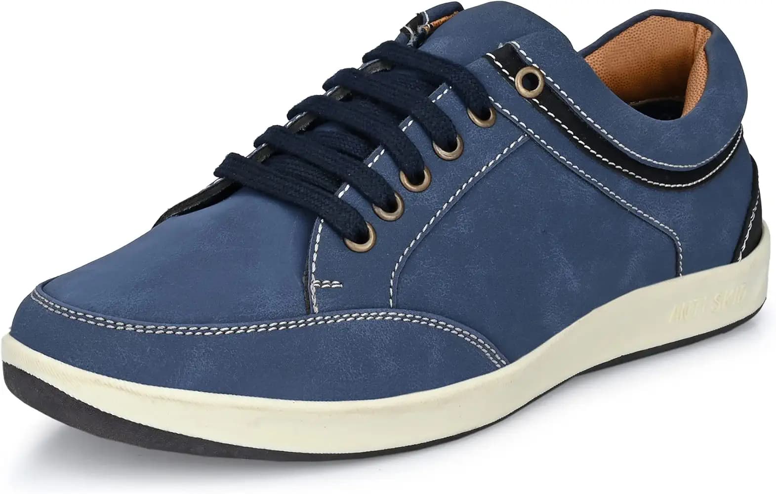 Centrino Casual Sneakers for Men | Stylish Lace-Up Sneakers with Cushioned Insole | Comfortable Walking Shoes with Rounded Front & Anti-Skid Sole (3322)