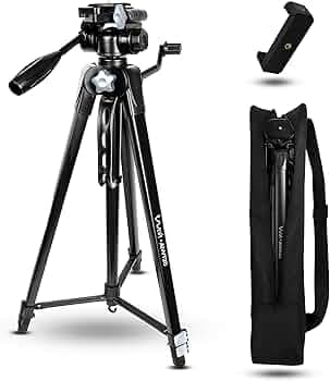 AIWaft AIWT20 6 Feet Heavy-Duty Camera Tripod Stand for Mobile & DSLR | Professional Photography & Video Recording | Universal Phone Mount | 360° Pan Head | Strong Aluminum Build | 6kg Load