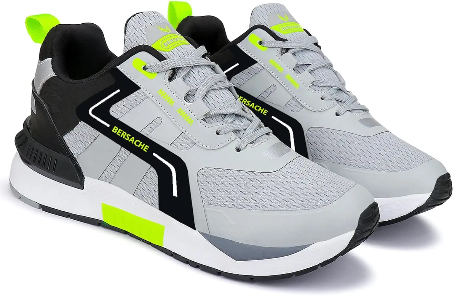 BERSACHE Premium Sports,Gym, Trending, Stylish Running Shoes for Men (White)