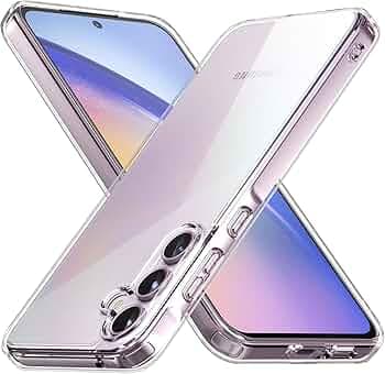 JGD PRODUCTS for Samsung Galaxy A55 5G (2024) Premium Transparent Hybrid Soft Slim Dust Proof Back Case Cover with Camera Protection