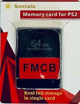 PS2 FMCB Free McBoot Card v1.966 Meory Card 64 MB for PS2 - Plug and Play PS2 Memory Card -Runs Games in USB Disk or Hard Disk