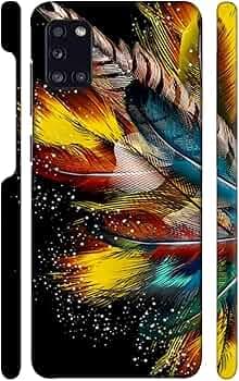 Colorful Pigeon Feathers | Designer Printed Hard Back Cover for Samsung Galaxy A31 Premium, Attractive, and Uniquely Crafted Smartphone Case