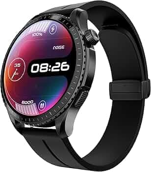 Noise Origin Smart Watch Smoothest UI Experience (New Nebula UI) & EN 1 Processor, 1.46" ApexVision AMOLED Display, Stainless Steel, Contour-Cut Design, Fitness Age, Fast Charging (Midnight Black)