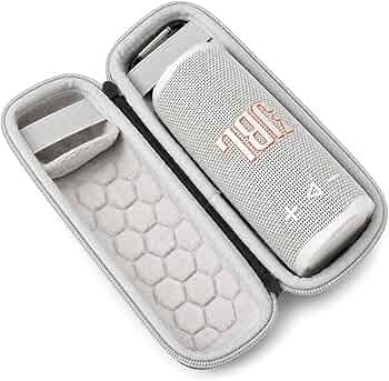 Travel Carry Case for New JBL Flip 7, 6, 5, 4, 3 Portable Speaker, Shockproof, Dustproof, Protective Cover Storage Bag (Grey Inside)
