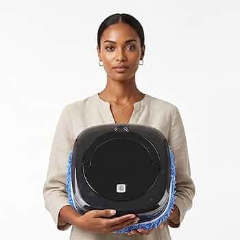 Drumstone Mopping Robot Vacuum Cleaner with Water Tank & Dual Functionality, Automatic Smart Floor Cleaning Robot, Dry & Wet Cleaning, Compact Low Noise Robotic Cleaner for Home Office Use