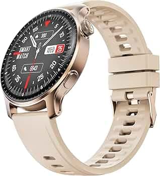 Boat Ultima Prime smartwatch with 1.43” AMOLED Display, AOD, Personalized Fitness Nudges, Functional Crown,100+ Sports Modes, Create Your Own Watchface, smartwatch for Man and Woman (Rose Gold)