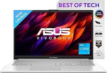 ASUS Vivobook Go 15 OLED (2023), Intel Core i3-N305, 15.6" (39.62 cms) FHD OLED, Thin and Light Laptop (8GB/512GB SSD/Windows 11/Office 2021/Backlit KB/Silver/1.63 kg), E1504GA-LK321WS