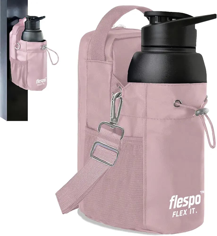 Magnetic Gym Bag for Men and Women, Magnetic Water Bottle Holder, Gym Crossbody Sling with Strap, Sling Bag with Phone Pockets, Key Phone Holder, Gym Essentials