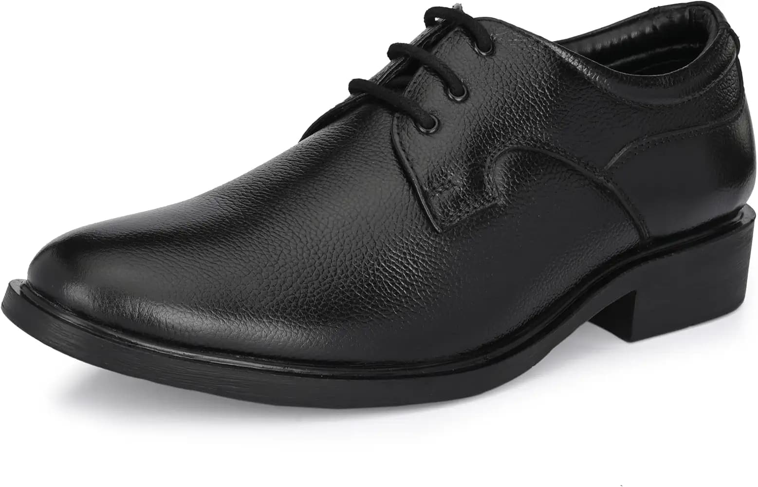 Auserio Men's Full Grain Leather Derby Lace Up Formal Shoes | Anti Skid Sole & Waxed Laces | Antimicrobial & Heat-Insulating | Memory Foam Padded Insole | Shoes for Office & Parties (SSE 103.104.105)