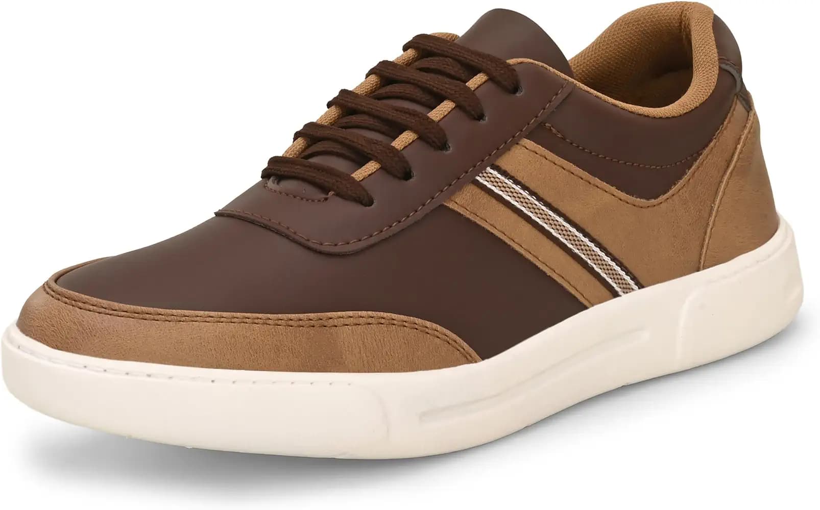 Centrino Men's Casual Shoes Fashion Lace Up Non-Slip Flats Trendy Stylish All Day Comfortable Lightweight Sneakers with Extra Comfort on Heel Blue Casual Shoe for Mens (6313)