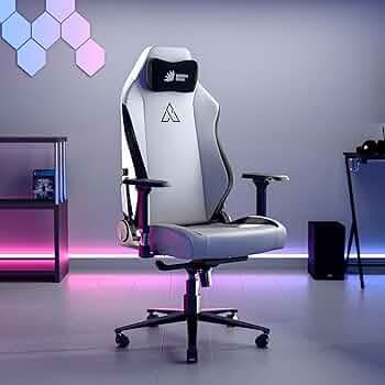 Green Soul Assassin Ergonomic Gaming Chair, Multifunctional Computer Home Office Chair with Luxe Hybrid Leatherette, 4D Armrest, 2D Lumbar Support, Sturdy Aluminium Base & 170° Back Recline (White)