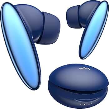 Mivi DuoPods Vibe Earbuds [New Launch], 60 Hours Playtime, AI-ENC for HD Calls, 13mm Drivers, IPX 4.0, BT v5.3, Made in India True Wireless Bluetooth Ear Buds