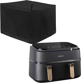 Air Fryer Accessories Waterproof Dust Cover - Compatible with Model Phillips NA352/00 Rapid Air Fryer 9L (Black)