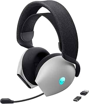 Alienware AW720H Dual Mode Wireless Gaming Headset, Dolby Atmos Space Sound, Wireless, 2.4GHz, 3.5mm Jack Cable, In-line Controls, Built-in Microphone,