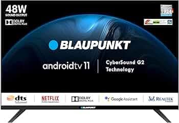 Blaupunkt 101 cm (40 inches) Cyber Sound G2 Series Full HD LED Google TV 40CSG7112 (Black)