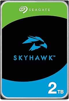 Seagate Skyhawk 2TB Video Internal Hard Drive HDD – 3.5 Inch SATA 6Gb/s 256MB Cache for DVR NVR Security Camera System with 3-Years Data Recovery Services (ST2000VX015)