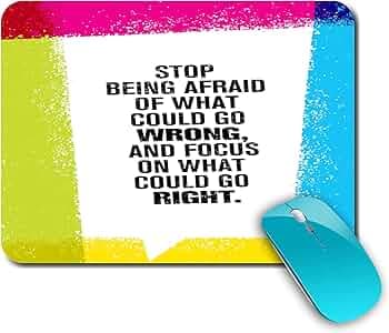 Motivational | Quotes | Fitness | Gym | Stylish | Printed Mouse Pad/Designer Waterproof Coating Gaming Mouse Pad for Computer/Laptop (Multi35)