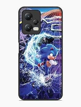 Leeon Printed Case for Xiaomi Redmi Note 12 5G | HD Sonic Vs Shadow Sonic 3 Art Print | Metal Back + Soft TPU Edges | 360° Full Protection Case