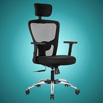 ASTRIDE Aevin Pro Ergonomic Office Chair for Work || 7 Years Warranty || Multi Lock Synchro Mechanism || 2D Soft Arms || 3D Headrest || [Heavy Duty Metal Base, Black]
