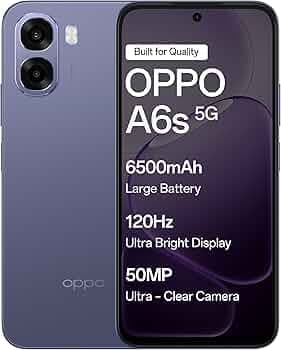 Oppo A6s 5G (Plum Purple, 4GB RAM,128GB Storage) with No Cost EMI/Additional Exchange Offers