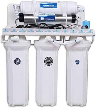 Aquadpure 5 Stage Electrical Under sink and Wall Mounted UV Water Purifier (NO RO, NO Booster Pump, No Taste Change,)35L