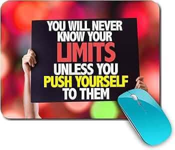 Motivational | Quotes | Fitness | Gym Printed Mouse Pad/Designer Waterproof Coating Gaming Mouse Pad for Computer/Laptop (Multi24)