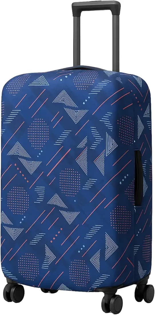 AMPEREUS® Medium Size Trolley Bag Cover – Polyester Fabric Luggage Protection for 24 Inch Suitcase | Durable & Protective Bag Cover (Fits Only On Fiber-Plastic Trolley Bag)