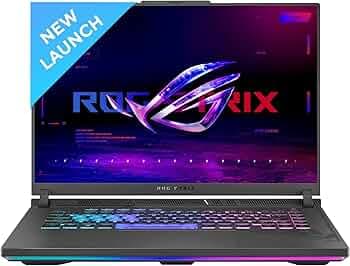 ASUS ROG Strix G16 (2023) 64WHrs Battery, Intel Core i5-13450HX 13th Gen, 16" FHD+ 165Hz, 6GB RTX 3050, Gaming Laptop (16GB/512GB SSD/Windows 11/Office 2021/4-Zone RGB KB/Gray/2.50 Kg) G614JJ-N3086WS